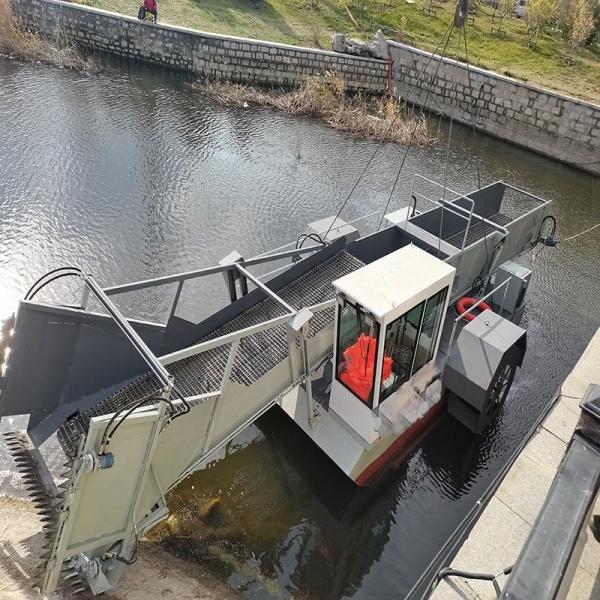 Full Payment Aquatic Weed Harvester Screw-Type Seaweed Harvesting Boats for Weed