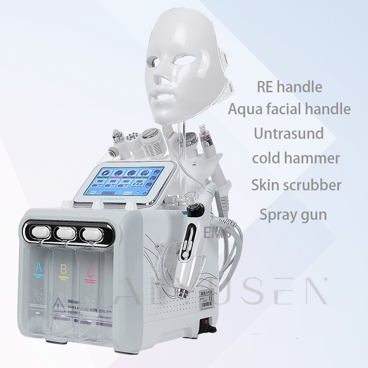 Small H2O2 Hydrafacial Machine , Facial Aqua Bubble Hydro Dermabrasion Machine