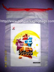 Wholesale Promotional Candy / Cookies / Chocolate Drawstring Plastic Bags With Cartoon Printing from china suppliers