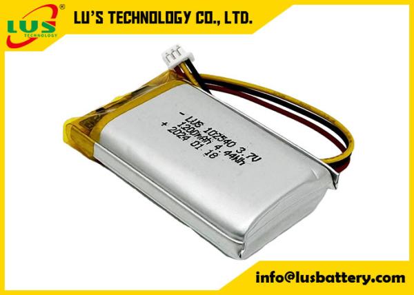 rechargeable lithium polymer battery LP102540 3.7V 1200mAh 4.44Wh 3.7 V Lipo