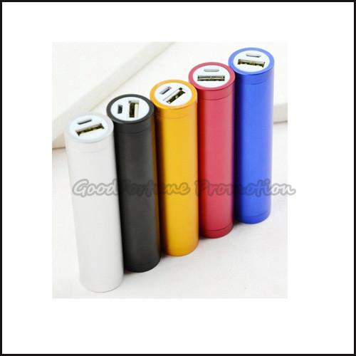 Customed promotional portable coloured Emergency mobile Charger printed logo