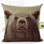Nordic Geometric Bear Pillow Case Cushion Cover Green Blue 18 x18 for sofa bed