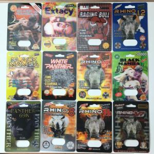 Wholesale Recyclable Paper Card Packaging Panther Rhino 25k Male Enhancement Pill Pack from china suppliers