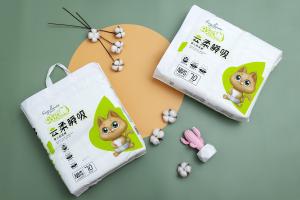 Wholesale Non Woven Fabric Disposable Baby Diapers With PE Backsheet from china suppliers
