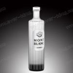 Glass Cork Blue Liquor Vodka Glass Bottle 700ml