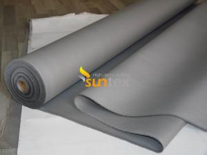 Wholesale Fireproof Satin Weave Silicone Rubber Coated Fiberglass Fabric/cloth Roll For Fire Curtain from china suppliers
