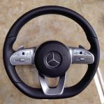 M-Ercedes B-Enz ML Refurbished Steering Wheel Peach Leather AMG Carbon Fiber