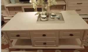 Wholesale White Color 1.3m European Style Coffee Table With Melamine Four Drawers from china suppliers