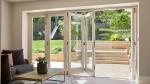 Aluminium Bifold French Doors Security Frameless Glass Bi Fold Aluminum Doors