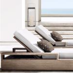 Modern Style Outdoor Garden Pool Lazy Patio Leisure Chair Lounge Bed For