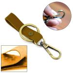 Leather Smart Compact Key Holder Keychain Practical Design Outdoor Camping