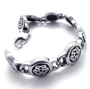 Wholesale High Quality Tagor Stainless Steel Jewelry Fashion Men's Casting Bracelet PXB063 from china suppliers