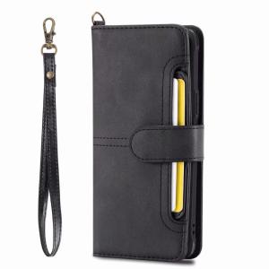 Wholesale Samsung Galaxy S9 Multifunction Removable Leather Wallet Case with Card Slot and Wristlet Strap from china suppliers