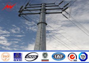 China Single - Circuit Linear Electric Power Pole Conical / Round For Transmission Line on sale