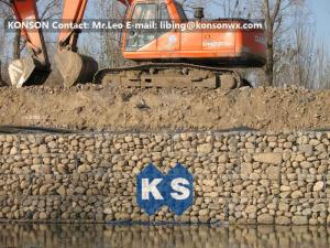 Wholesale Zinc Galvanised Wire Gabion Boxes / Gabion Cages For Flood Protection Products from china suppliers