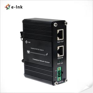 Wholesale 60W PoE Injector 802.3at 10/100/1000/2.5G/5G Din Rail Power Injector Adapter 48V DC from china suppliers