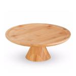 Turntable Spinning Bamboo Cake Stand Decorating For Parties Weddings And