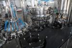 3 in 1 Glass Bottle Filling Machine With Aluminum Screw Cap , Beverage Filling