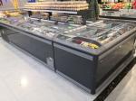 1.87M Curved Ice Cream Display Freezer For ​Supermarket OEM