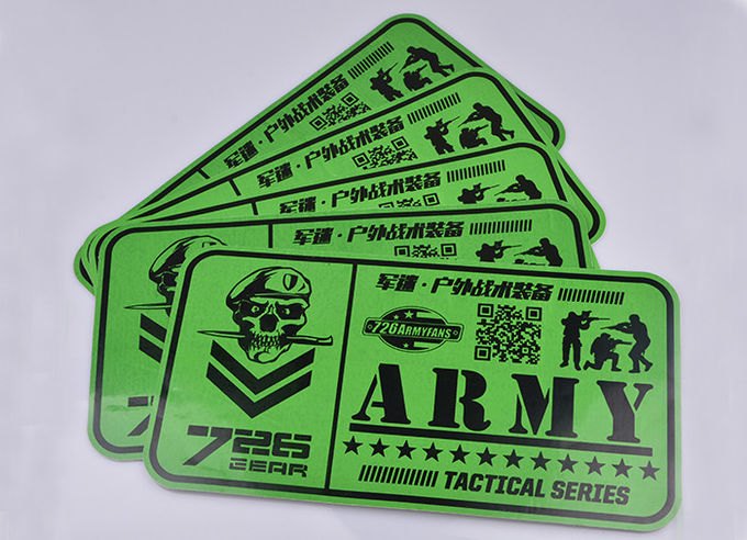 Custom printed green and black color outdoor UV resistant army tactical series advertising sticker decal