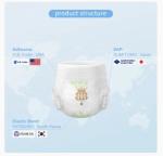 Double leak proof breathable bottom film disposable baby diaper pant diaper