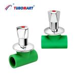 20mm - 110mm PPR Valve Brass Concealed Stop Cock Valve Customized Color
