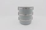 0.189cbm 3 Layers 2.1L Tableware Stainless Steel Lunch Box
