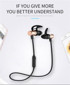 Wholesale SLS-100 Bluetooth earphone Stereo Magnetic Music Mic Remote Control Bluetooth Headset for Android IOS for iPhone X from china suppliers