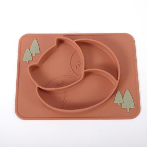 Wholesale Suction Divided Toddler Silicone Plates Soft With Customize Logo from china suppliers