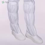 Pharmaceutical PVC sole work shoes safety booties anti-static ESD cleanroom long