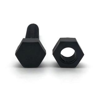 Wholesale Hex Head Bolts DIN933 DIN934 High Strength M6-M36 Black Hex Bolt And Nut For Structure from china suppliers