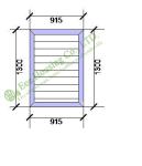 Louvre Vent, Aluminum Glass Louvered windows With Hurricane-proof,shutters
