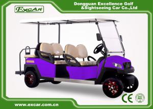 Wholesale 6 Seater Fuel Type Electric Passenger Car Purple With Italian Axle from china suppliers