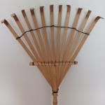 Natural Bamboo Rake Handmade Garden Rakes Harrow Support Customized