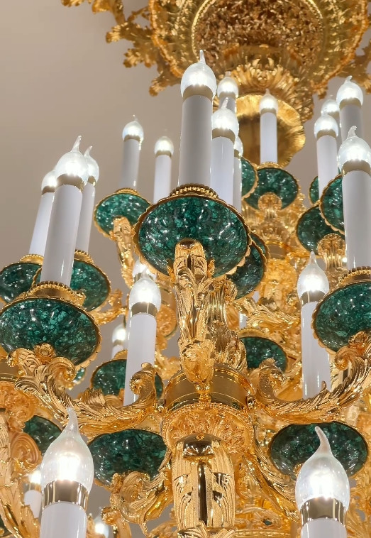 European Style Candle Chandeliers Extra Large Crystal Chandeliers For High Ceilings