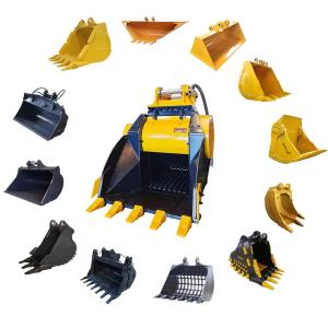 Wholesale On-Site Recycling Machinery Bucket Crusher Excavator Concrete Jaw Crusher Bucket from china suppliers