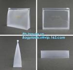 Stand up clear/transparent cosmetic PVC zipper bag/pouch, Eva Clothing Packaging