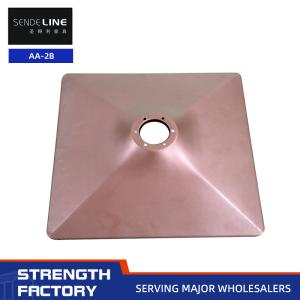 Wholesale Square Cold Plate Stamping Barber Chair Base With Reddish Brown Customized Color from china suppliers