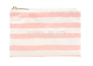 Wholesale Stripe Pencil Case Pouch Purse Cosmetic Makeup Bag Storage Student Stationery Zipper Wallet from china suppliers