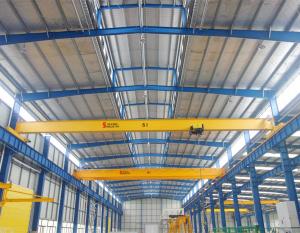 Wholesale Span 6.4m Overhead Travelling Crane , 2 Ton Safe Single Beam Bridge Crane from china suppliers