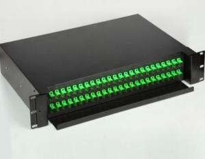 Wholesale 2U 48 Port Patch Panel , 19 Rack Mount Fiber Patch Panel Sliding Type from china suppliers