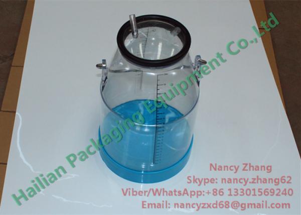 Quality Milking Spares Plastic Transparent Milking Bucket 25Liter with Measuring Scale for sale