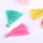 Colorful Cotton Tassel 3cm Garment Decoration Cotton Thread Tassels