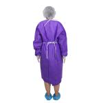 50g Purple PP Isolation Gown Disposable Hospital Gowns