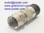 F Compression Connector F Male coaxial connector Waterproof for RG59 Coaxial