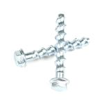 Carbon Steel Zinc Plating Flange Hex Concrete Screws Anchor M8 60mm Masonry