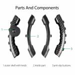 Durable Skidproof Automotive Steering Wheel Covers , Soft Padding Fitting