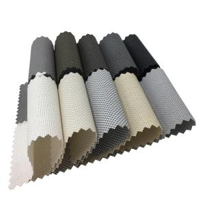 Wholesale Outdoor Plain Weave Polyester PVC Sunscreen Fabric Hotel Roller Blind Shades Fabrics from china suppliers