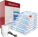 8 PACK VACUUM STORAGE BAGS WITH ELECTRIC AIR PUMP，2 JUMBO,2 LARGE,2 MIDIUM,2