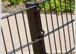 double horizontal wire welded arched doubled wire mesh fence